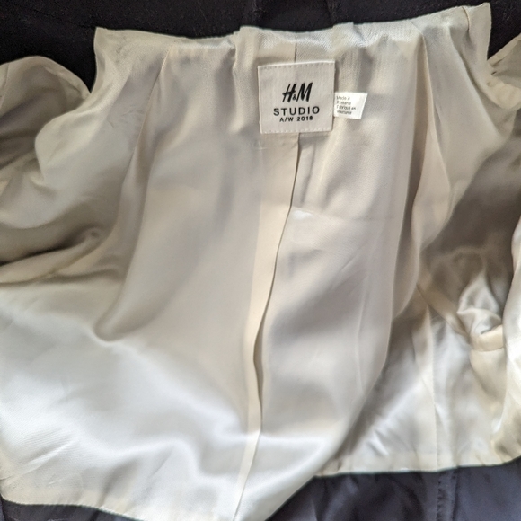 NWOT H&M Wool Studio Premium Coat - Picture 5 of 9